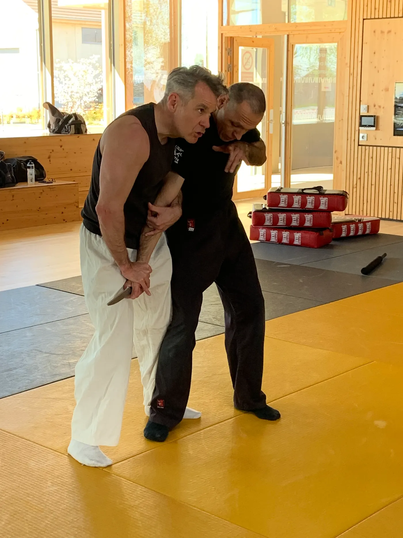 Désarmement, couteau d'entraînement